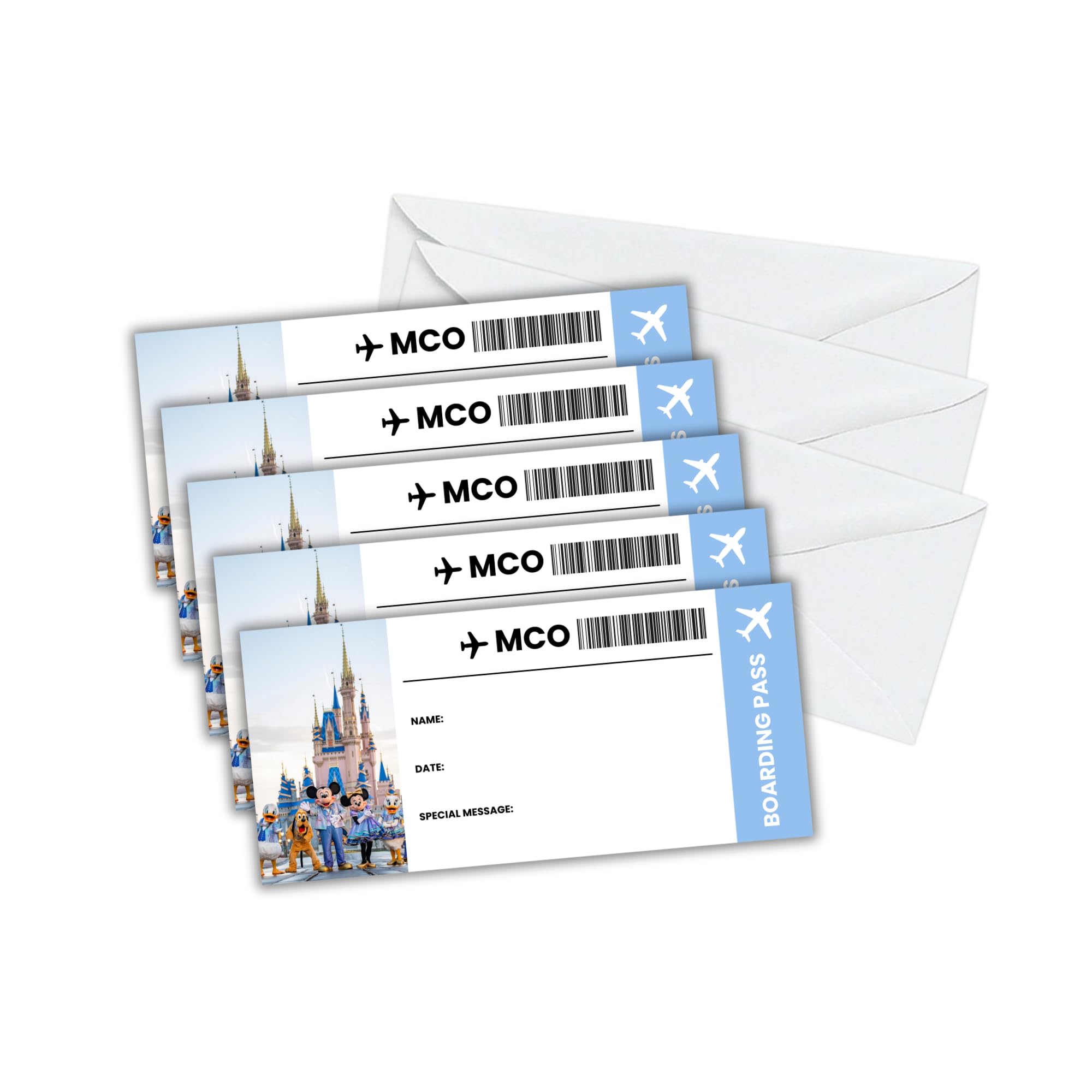 Amazon.com : Boarding Pass Magical Blue Surprise Vacation Airport